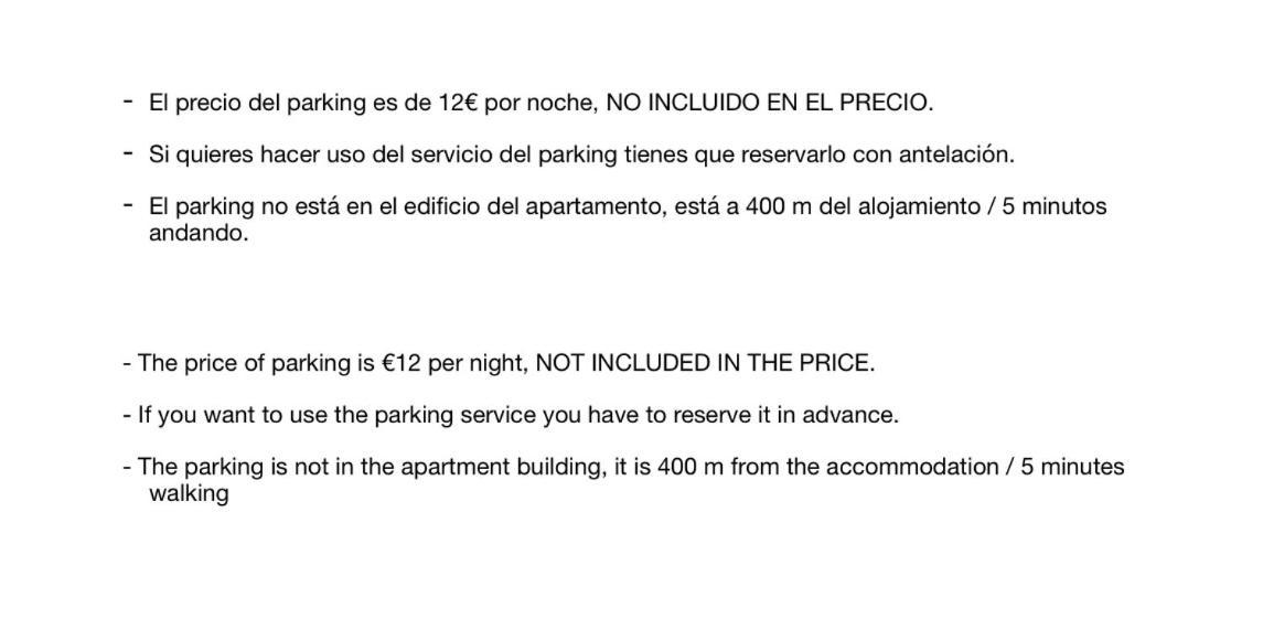 Trauko Flat Parking 12 Euros X Day Ebi01313 Leilighet Bilbao Eksteriør bilde